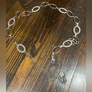 Retro Silver Chain Link Belt